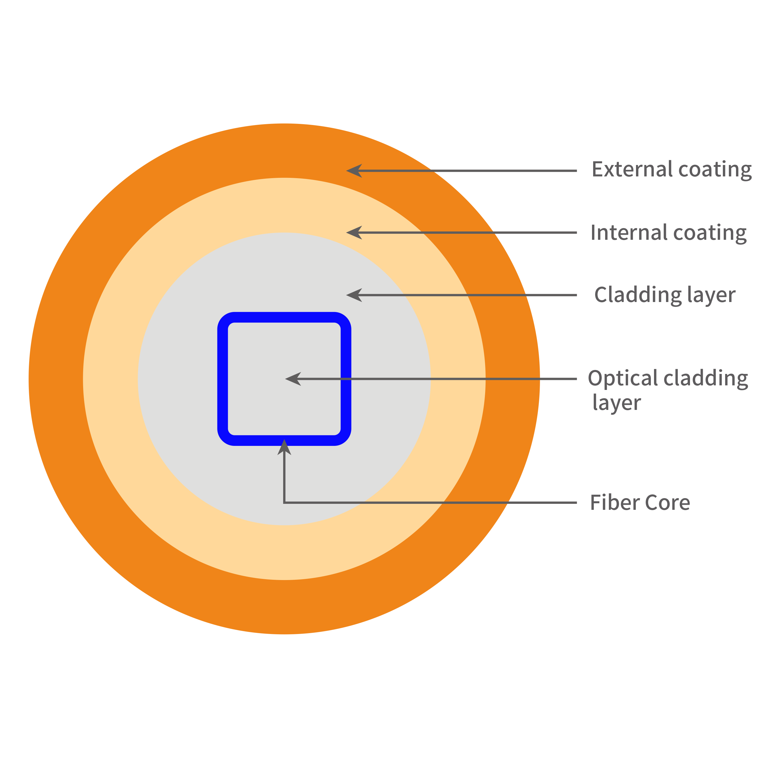 Square Core Fiber (SCF)